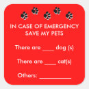 Search for pet emergency stickers Rescue
