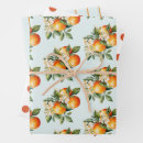 Search for tangerine wrapping paper Botanical