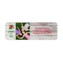 Search for peace love return address labels Poinsettia