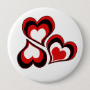 Search for valentines day badges Black