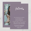 Search for purple sweet 16 invitations Birthday