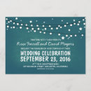 Search for starry lights invitations Teal