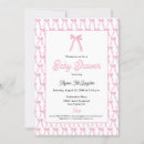 Search for bow baby girl shower invitations Minimal