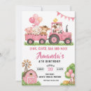 Search for oink baa cluck moo invitations Pink gingham