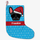 Search for frenchie christmas stockings Snowflakes