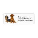 Search for wiener dog return address labels Puppy