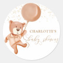Search for brown teddy bear round stickers Gender neutral