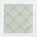Search for tartan napkins Sage green