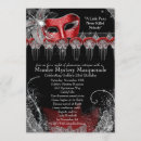 Search for rectangle murder mystery invitations Black