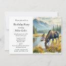 Search for moose birthday invitations Watercolor