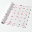 Search for eiffel wrapping paper Pink