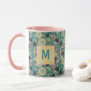 Search for pink and green floral mugs Elegant