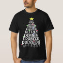 Search for reindeer names tshirts Red