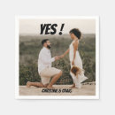 Search for she said yes napkins Hand lettered