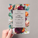 Search for jewel tone birthday invitations Elegant