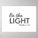 Search for low light posters Be the light