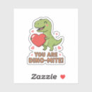 Search for cute t rex stickers Valentine