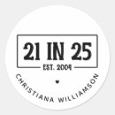 Search for 21 party stickers 21st birthday party