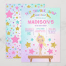 Search for gymnastics invitations Unicorn