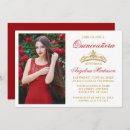 Search for red quinceanera invitations Gold