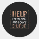 Search for funny talking stickers Shut up