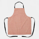 Search for vintage gingham aprons Red