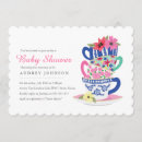 Search for tea time baby shower invitations Rustic