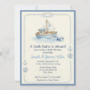 Search for little sailor baby shower invitations Sail boat