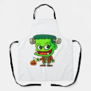 Search for frankenstein halloween aprons Kids