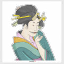 Search for japanese woman stickers Ukiyo e