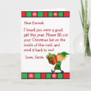 Search for wish list christmas cards Letter from santa