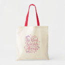 Search for inspirational quotes tote bags Pink