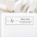 Search for black monogram return address labels Basic