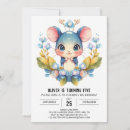 Search for cute mouse birthday invitations Whimsical