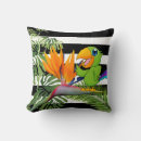 Search for exotic bird cushions Palm leaves