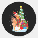 Search for funny farm stickers Santa