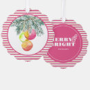 Search for pink christmas tree decorations Watercolor