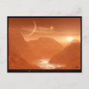 Search for red planet postcards Fantasy