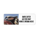 Search for classic car return address labels Retro