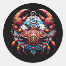 Search for cancer sign stickers Crab