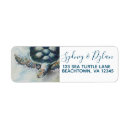 Search for tropical return address labels Blue