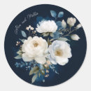 Search for blue floral wedding stickers Modern