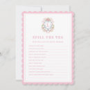 Search for bridal tea games Shower