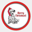 Search for stock dog stickers Merry christmas