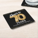 Search for 70th birthday coasters Glitter