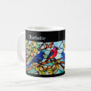 Search for art glass mugs Birds
