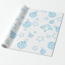 Search for star christmas wrapping paper Blue