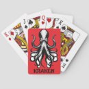 Search for kraken playing cards Black