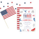 Search for american flag birthday invitations Patriotic