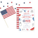 Search for patriotic 1st birthday invitations Turning one